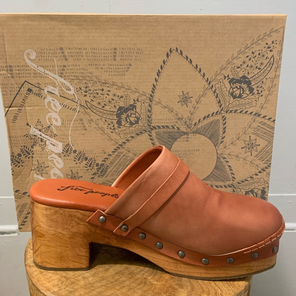 Free People Calabasas Leather Studded Clog